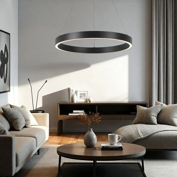 Lampa wisząca Midway Triangle mała czarna LED 3000K