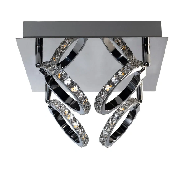 Plafon Carrara 4 srebrny LED 20W 3000K