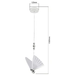 Lampa wisząca Mariposa 1 chromowana LED CCT