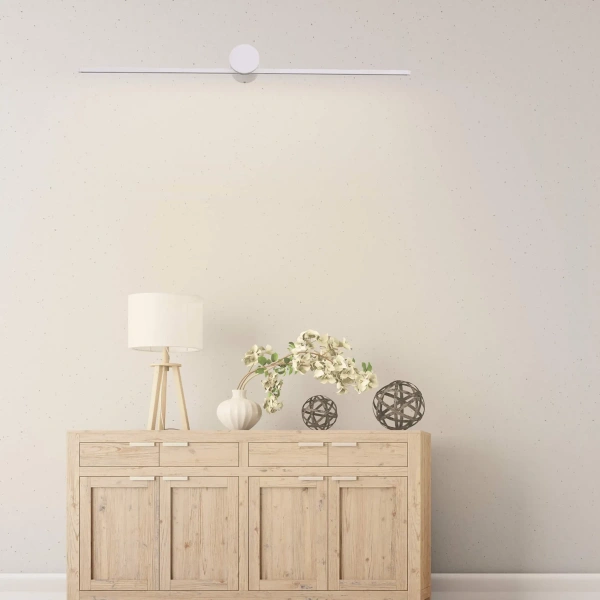 Kinkiet Modern Slim 60 cm biały LED 3000K IP44