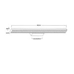 Kinkiet Aqua 66,5 cm czarny LED CCT IP44