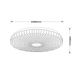 Plafon Solaro 26 cm biały LED 12W 4000K
