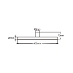 Kinkiet Nevada 40 cm czarny LED 4000K IP44