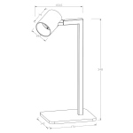 Lampa biurkowa Snow biała 1xGU10