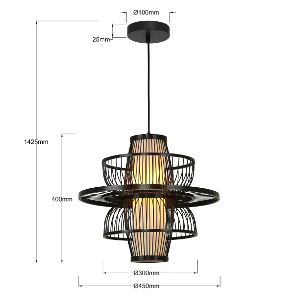 Lampa wisząca Astra czarna 1xE27