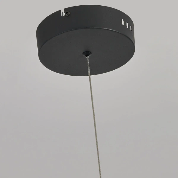 Lampa wisząca Meleca M czarna LED 36W CCT
