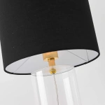 Lampa stołowa Sunflower czarno-transparentna 1xE27