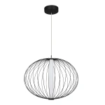 Lampa wisząca Treviso mała czarna LED CCT