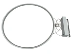 Lampa wisząca Mirror L biała LED 50W 3000K IP44