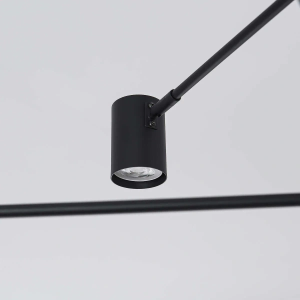 Lampa wisząca Snow 8 czarna 8xGU10