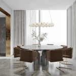 Lampa wisząca Diamond 18 złota LED CCT