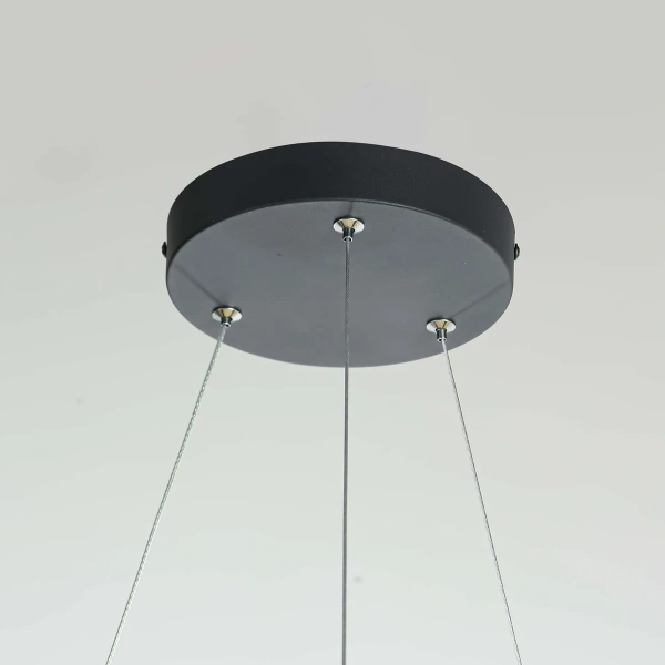 Lampa wisząca Reus czarna LED 4000K