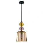 Lampa wisząca Tropea S bursztynowa 1xE27