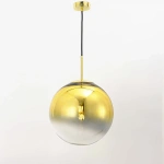 Lampa wisząca Palla duża złota 1xE27