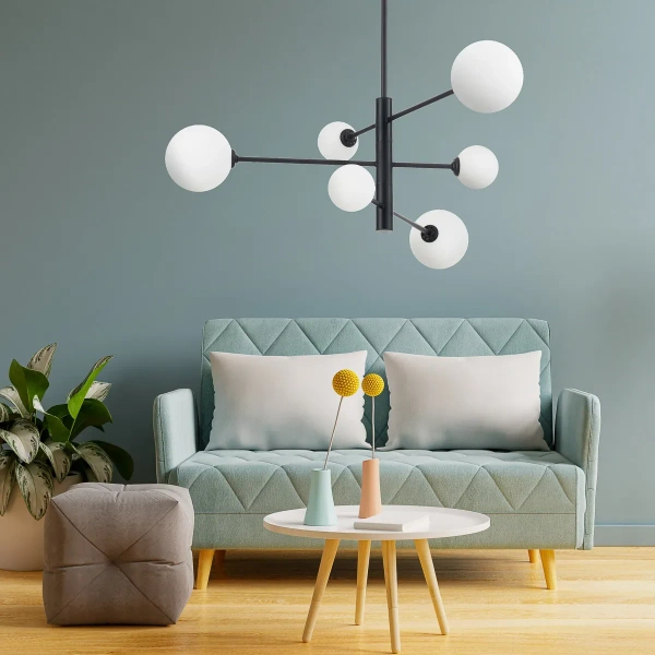 Lampa wisząca Dorado 6 czarna 6xG9