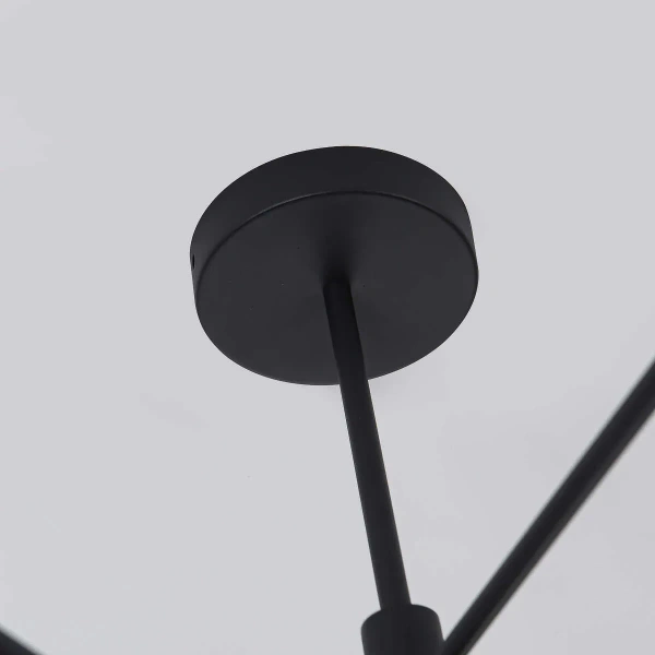 Lampa wisząca Snow 8 czarna 8xGU10