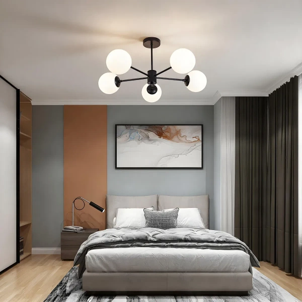 Lampa wisząca Roma 5 czarna 5xE14
