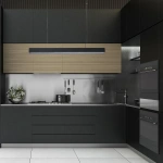 Lampa wisząca Mira L czarna LED 45W CCT