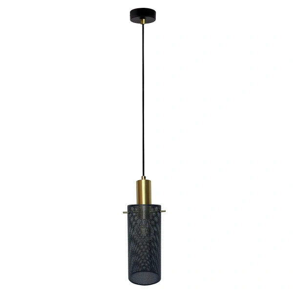 Lampa wisząca Tirana 1 czarno-złota 1xE27