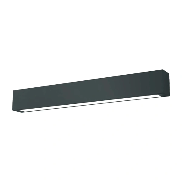 Lampa sufitowa Ibros 63 cm czarna LED 18W 4000K IP44