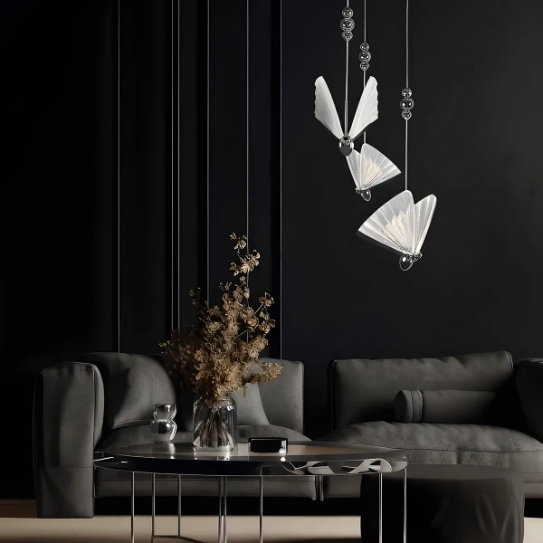Lampa wisząca Mariposa 3 chromowana LED 24W CCT