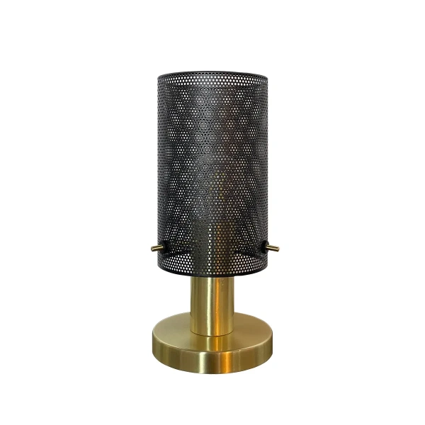 Lampa stołowa Tirana czarno-złota 1xE27