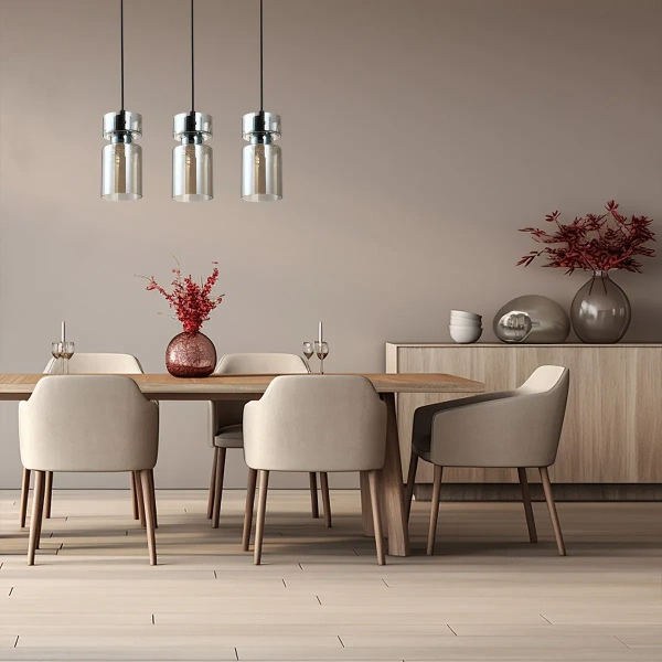 Lampa wisząca Nivio dymiona 3xE27