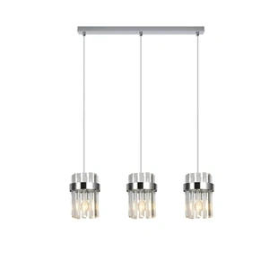 Lampa wisząca Vetro listwa chromowana 3xE14