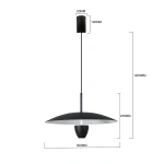 Lampa wisząca Ufo S czarna LED 8W CCT
