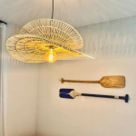 Lampa wisząca Raya z rattanu naturalna 1xE27