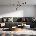 Lampa wisząca Arizona 9 czarno-złota 9xGU10