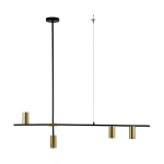 Lampa wisząca Arizona 4 czarno-złota 4xGU10