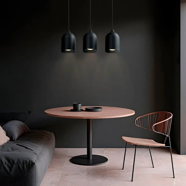 Lampa wisząca Nilo czarna 3xGU10