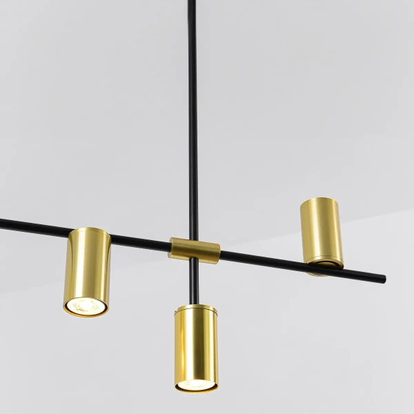 Lampa wisząca Arizona 6 czarno-złota 6xGU10