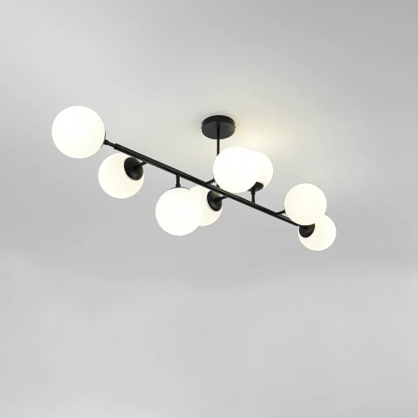 Lampa wisząca Dorado 8 czarna 8xE14