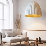 Lampa wisząca Elva 50 cm biała 1xE27