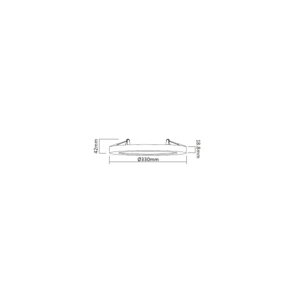 Plafon York 2w1 33 cm biały LED 4000K