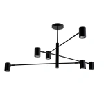 Lampa wisząca Snow 6 80 cm czarna 6xGU10