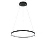 Lampa wisząca Ring 40 cm czarna LED 3000K