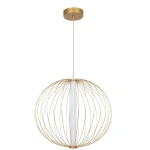 Lampa wisząca Treviso duża złota LED CCT
