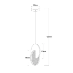 Lampa wisząca Circlo czarna LED 8W CCT