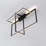 Lampa sufitowa Frame czarna LED 3000K