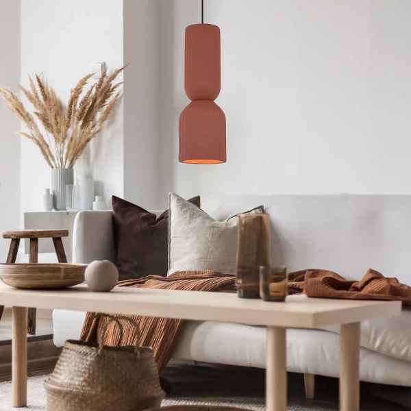Lampa wisząca Balera czerwona 1xE27