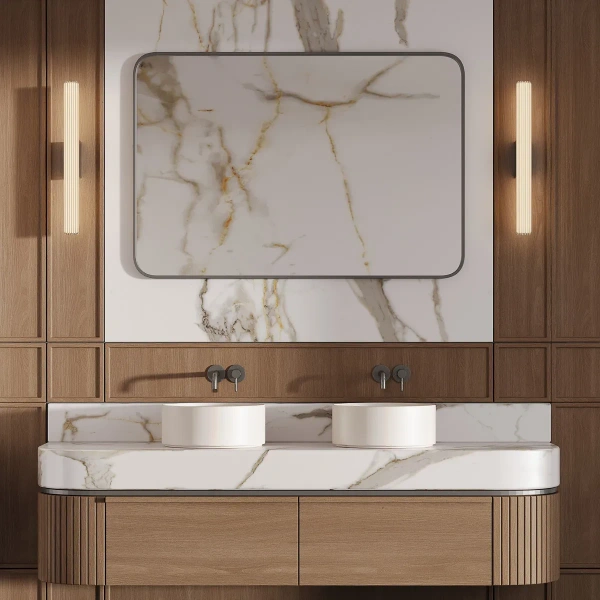 Kinkiet Linea 45 cm złoty LED CCT