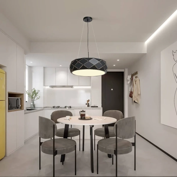 Lampa wisząca Reus czarna 3xE27