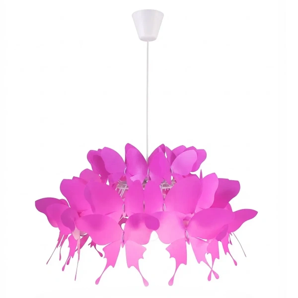 Lampa wisząca Farfalla ciemnoróżowa 1xE27