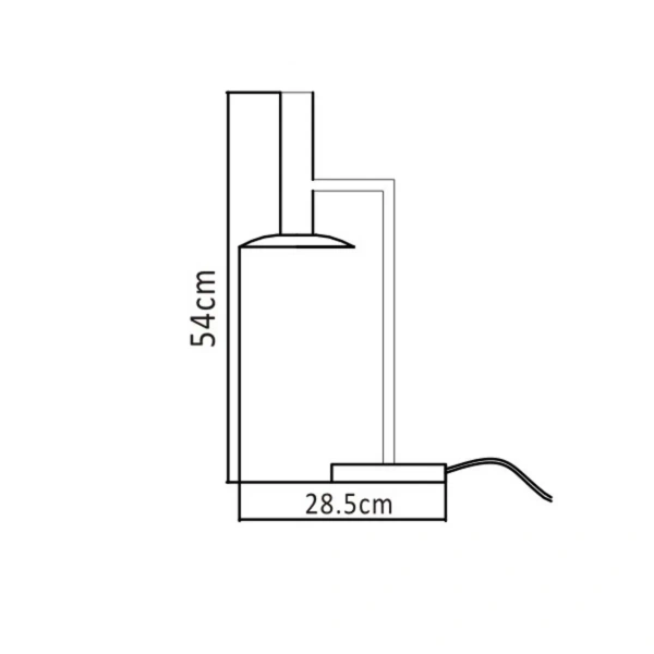 Lampa biurkowa Hat biała LED 3W 3000K