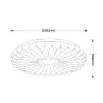 Plafon Zivora 33 cm biały LED 18W 4000K