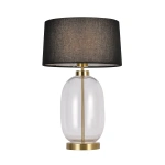 Lampa stołowa Amur transparentno-czarna 1xE27