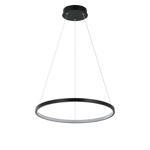 Lampa wisząca Ring 40 cm czarna LED 22W CCT